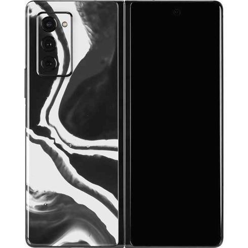 Black Marble Ink Galaxy Z Fold2 5G Skin