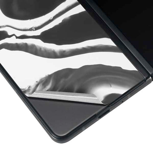 Black Marble Ink Galaxy Z Fold4 5G Skin