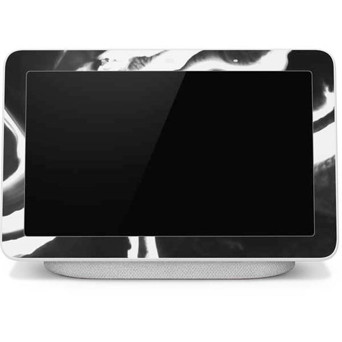 Black Marble Ink Google Home Hub Skin