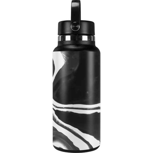 Black Marble Ink Hydro Flask 32oz Wide Mouth Skin