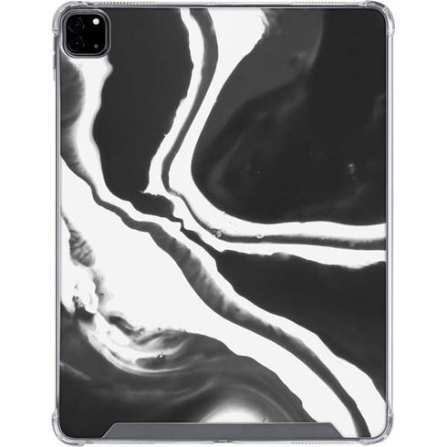 Black Marble Ink iPad Pro 12.9in (2020) Clear Case
