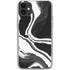 Black Marble Ink iPhone 11 Clear Case