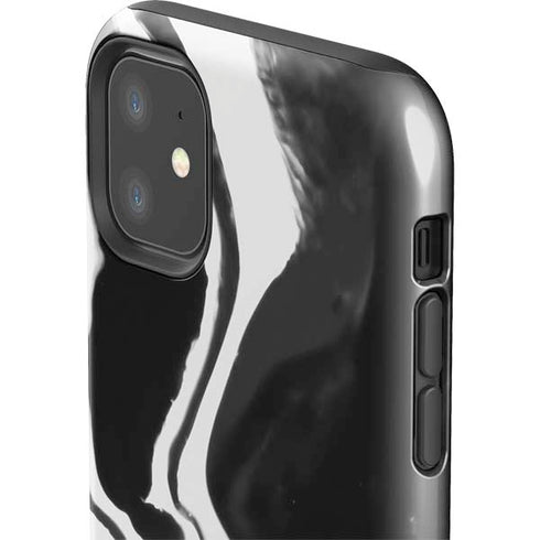 Black Marble Ink iPhone 11 Impact Case