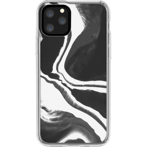 Black Marble Ink iPhone 11 Pro Clear Case