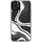Black Marble Ink iPhone 11 Pro Clear Case