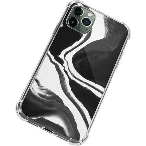 Black Marble Ink iPhone 11 Pro Max Clear Case