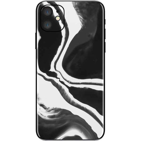 Black Marble Ink iPhone 11 Skin