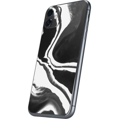 Black Marble Ink iPhone 11 Skin