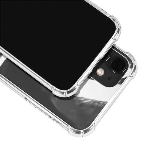 Black Marble Ink iPhone 12 Clear Case