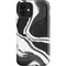 Black Marble Ink iPhone 12 Impact Case
