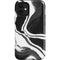 Black Marble Ink iPhone 12 Mini Impact Case