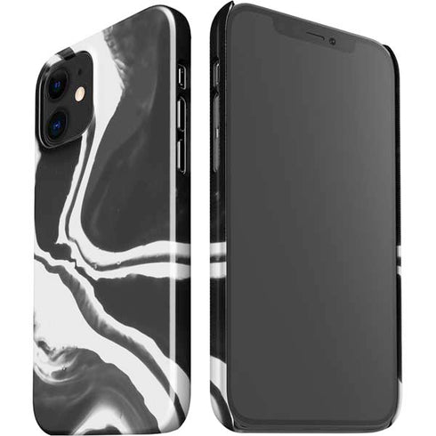 Black Marble Ink iPhone 12 Mini Lite Case