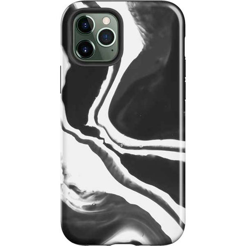 Black Marble Ink iPhone 12 Pro Impact Case