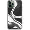 Black Marble Ink iPhone 12 Pro Max Clear Case