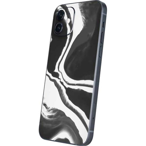 Black Marble Ink iPhone 12 Skin