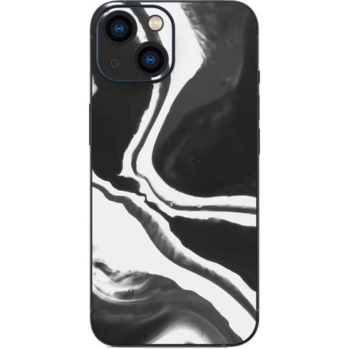 Black Marble Ink iPhone 13 Mini Skin