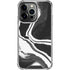 Black Marble Ink iPhone 13 Pro Clear Case