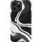 Black Marble Ink iPhone 13 Pro Max Impact Case