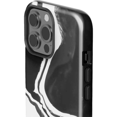 Black Marble Ink iPhone 13 Pro Max Impact Case