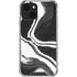 Black Marble Ink iPhone 14 Plus Clear Case