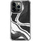 Black Marble Ink iPhone 15 Pro Clear Case