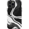 Black Marble Ink iPhone 15 Pro Max Impact Case