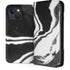 Black Marble Ink iPhone 15 Plus Folio Case