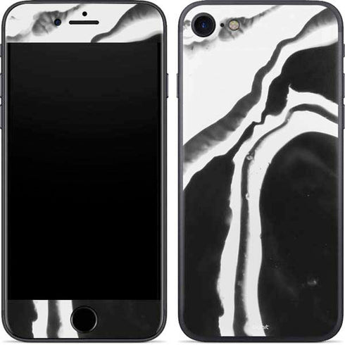 Black Marble Ink iPhone 7 Skin