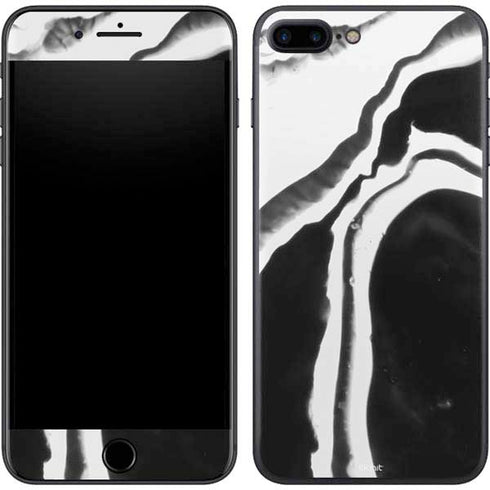 Black Marble Ink iPhone 8 Plus Skin