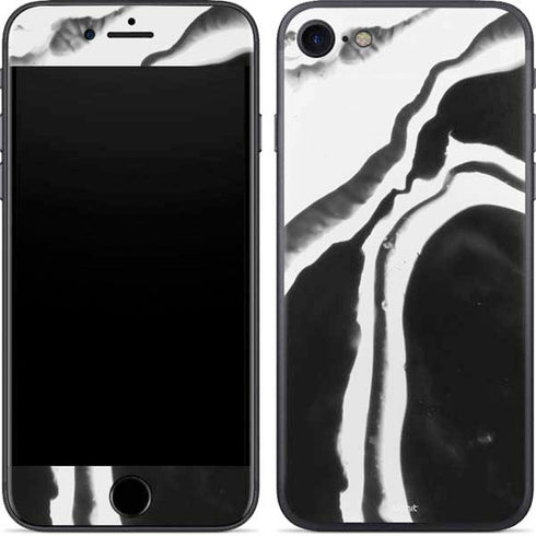 Black Marble Ink iPhone 8 Skin