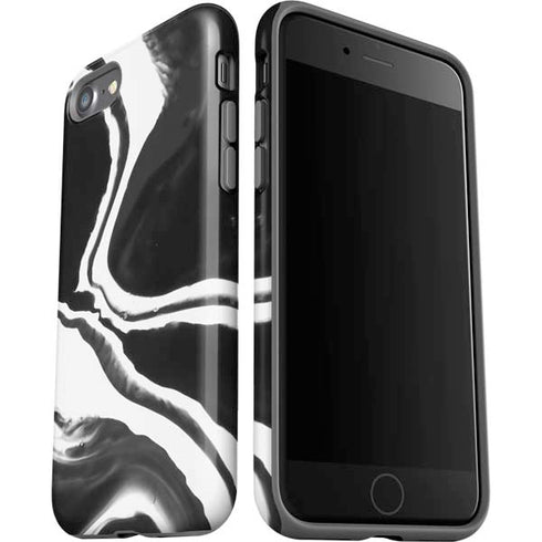 Black Marble Ink iPhone SE (2nd & 3rd Gen) Pro Case