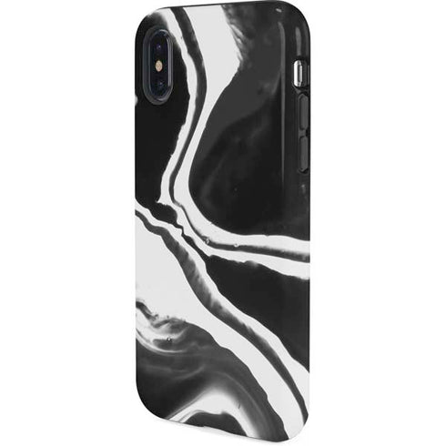 Black Marble Ink iPhone X Pro Case