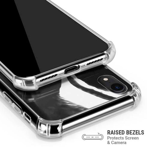 Black Marble Ink iPhone XR Clear Case