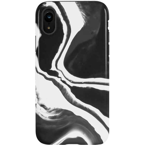 Black Marble Ink iPhone XR Pro Case