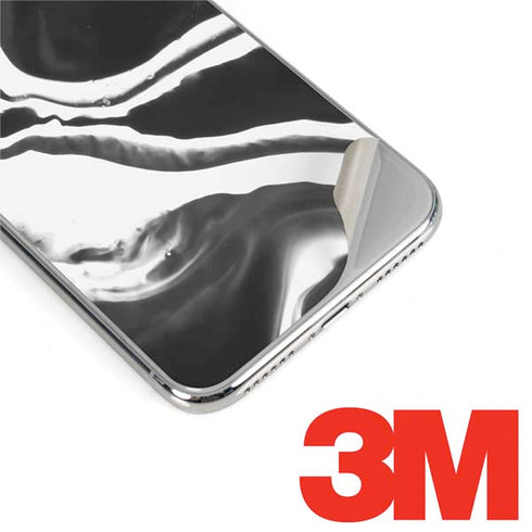 Black Marble Ink iPhone XR Skin