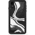Black Marble Ink iPhone XR Waterproof Case