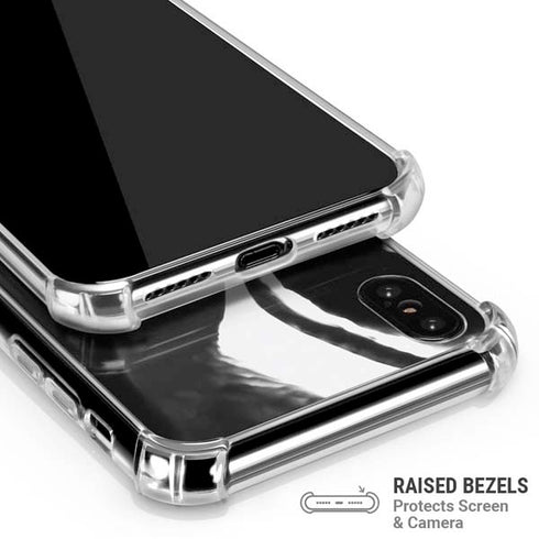 Black Marble Ink iPhone XS Max Clear Case