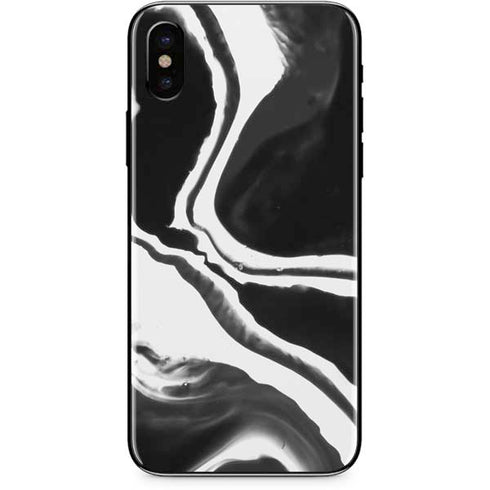 Black Marble Ink iPhone XS Max Skin