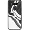 Black Marble Ink LG K51/Q51 Clear Case
