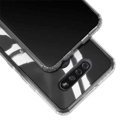 Black Marble Ink LG K51/Q51 Clear Case