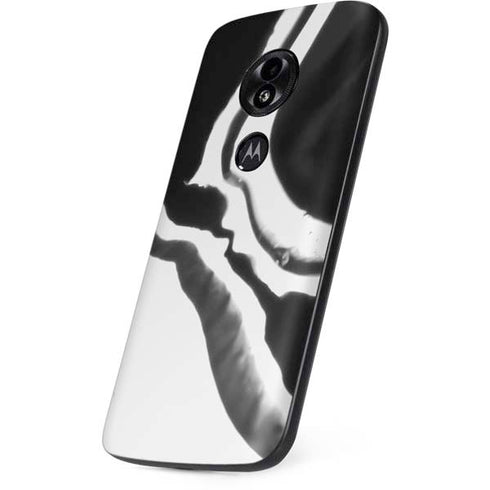 Black Marble Ink Moto E5 Play Skin