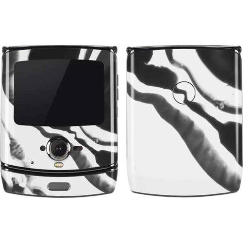 Black Marble Ink Motorola RAZR Skin