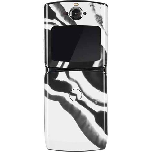 Black Marble Ink Motorola RAZR Skin