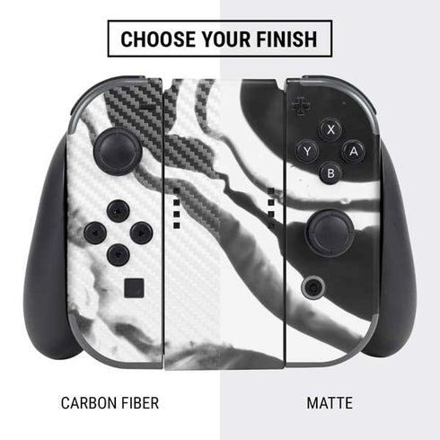 Black Marble Ink Nintendo Switch Bundle Skin