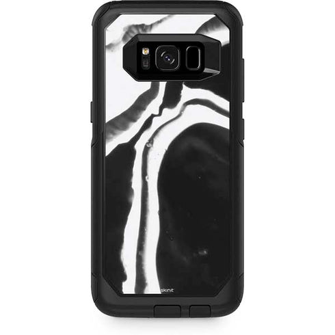 Black Marble Ink Otterbox Commuter Galaxy Skin