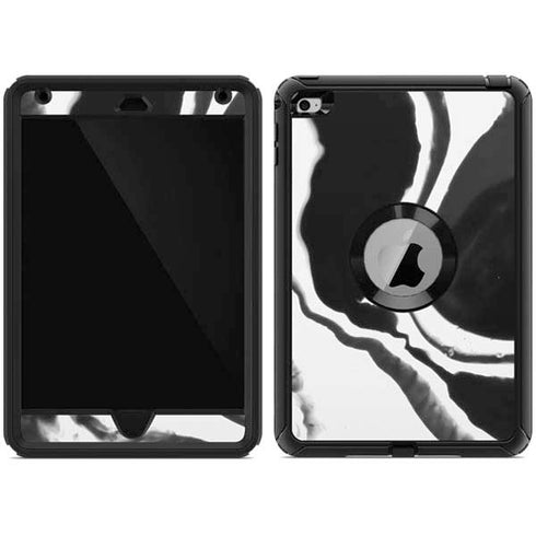 Black Marble Ink Otterbox Defender iPad Skin