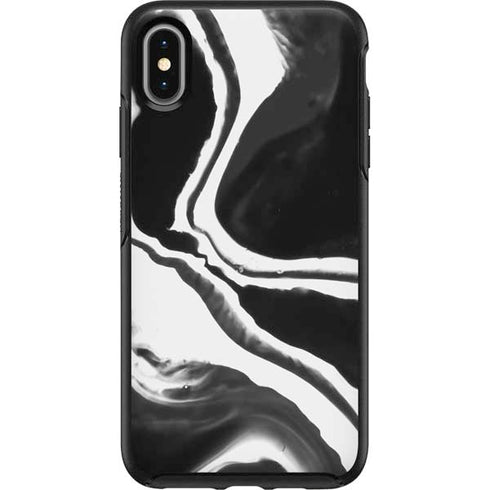 Black Marble Ink Otterbox Symmetry iPhone Skin