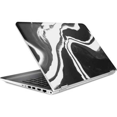 Black Marble Ink HP Pavilion Skin