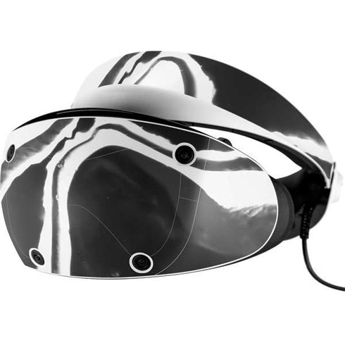 Black Marble Ink PlayStation VR2 Skin