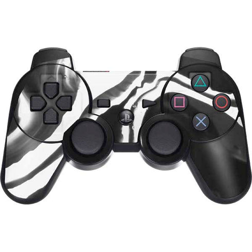 Black Marble Ink PS3 Dual Shock wireless controller Skin